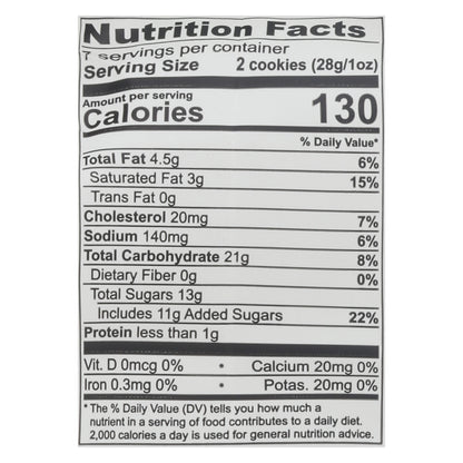 Tate's Bake Shop Gluten Free Ginger Zinger Cookies 7 oz