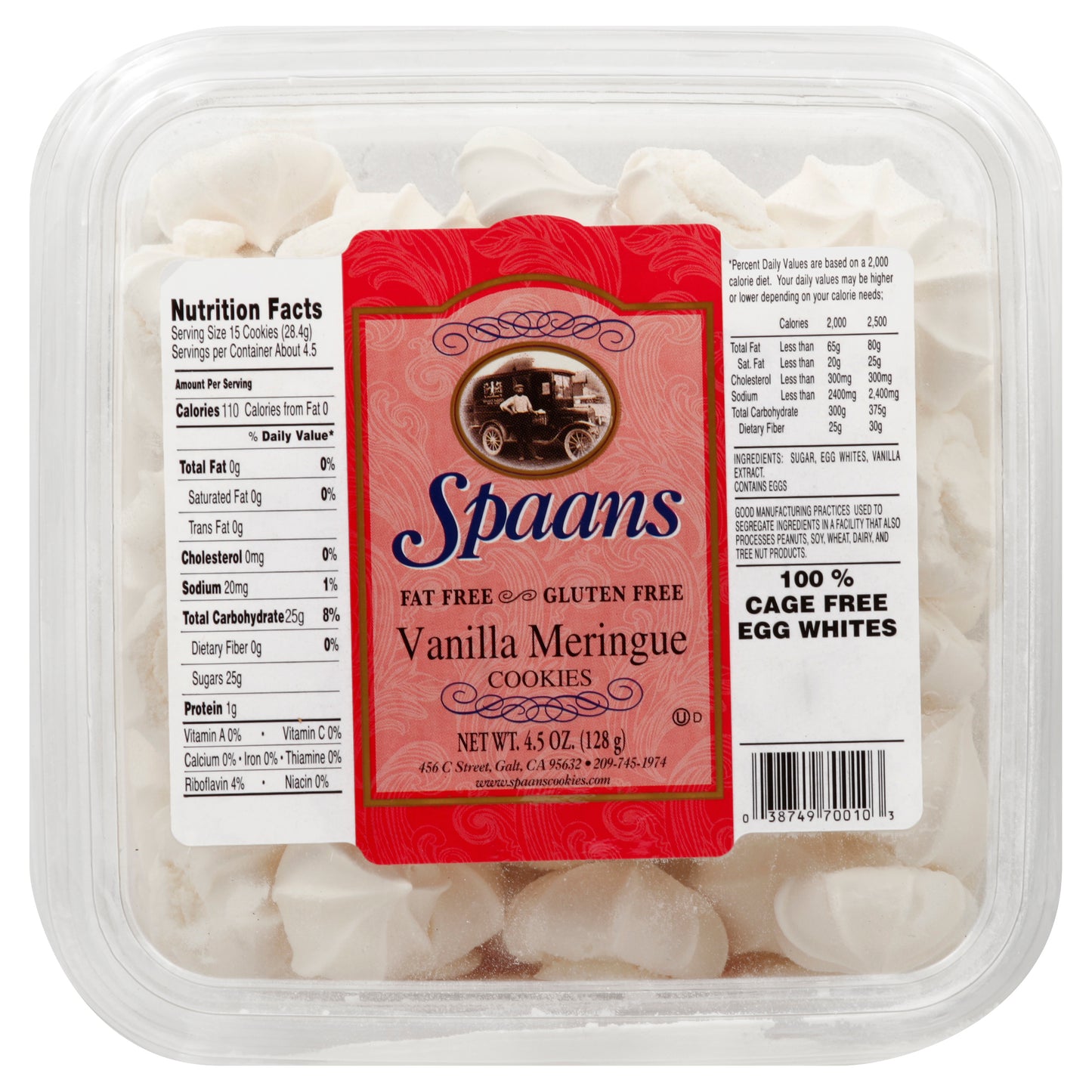 Spaans Cookies 4.5 oz - Vanilla