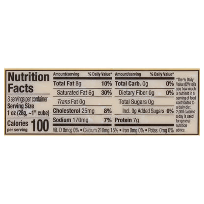 Clover Sonoma Organic Monterey Jack Cheese 8 oz
