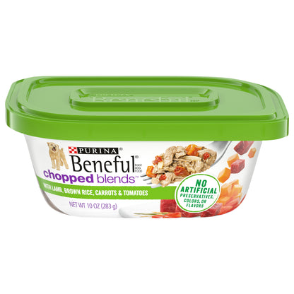 Purina Beneful Freshly Prepared Blends Wet Dog Food With Lamb, Brown Rice, Carrots and Tomatoes - 10 oz. Tub