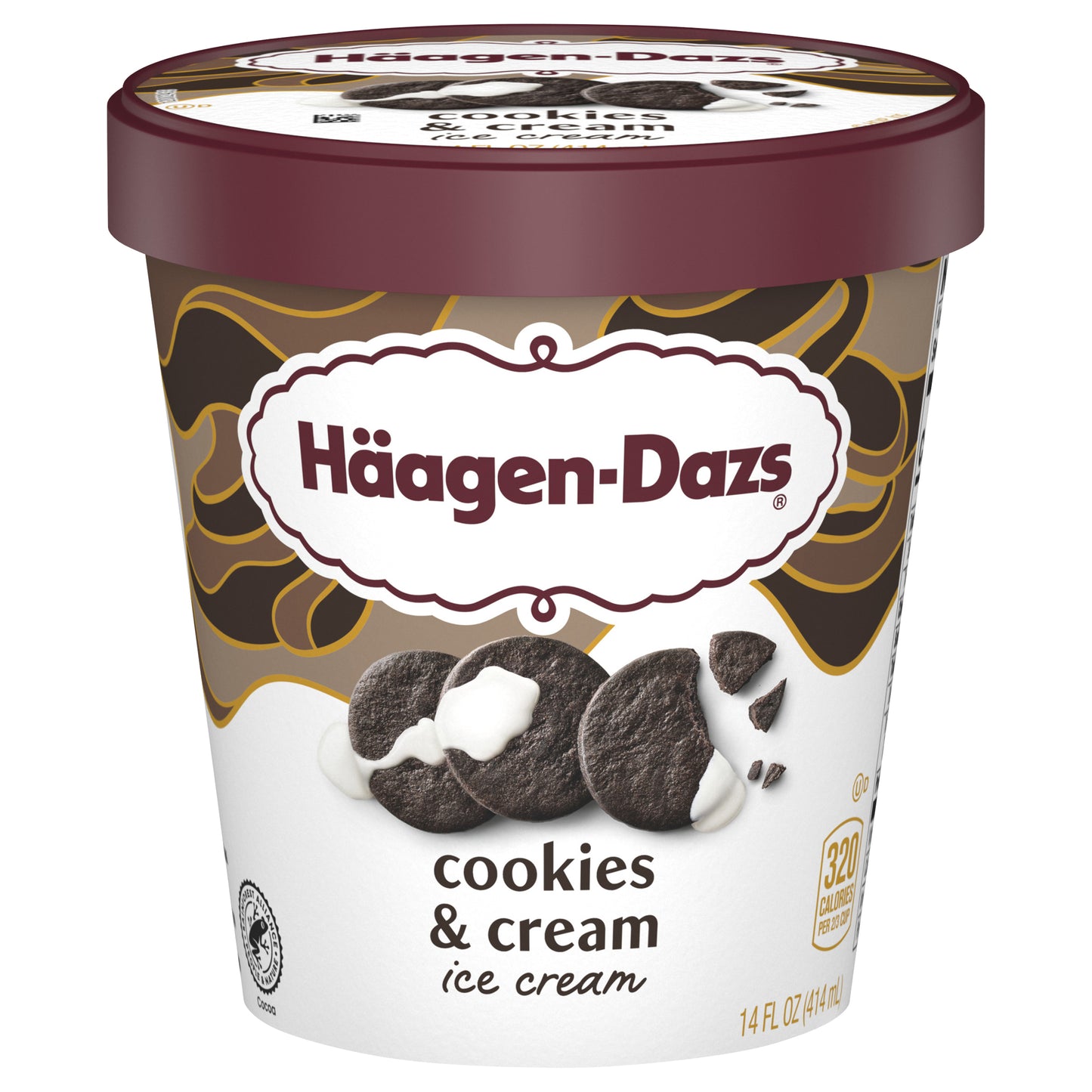 Haagen-Dazs Cookies & Cream Ice Cream 14 fl oz