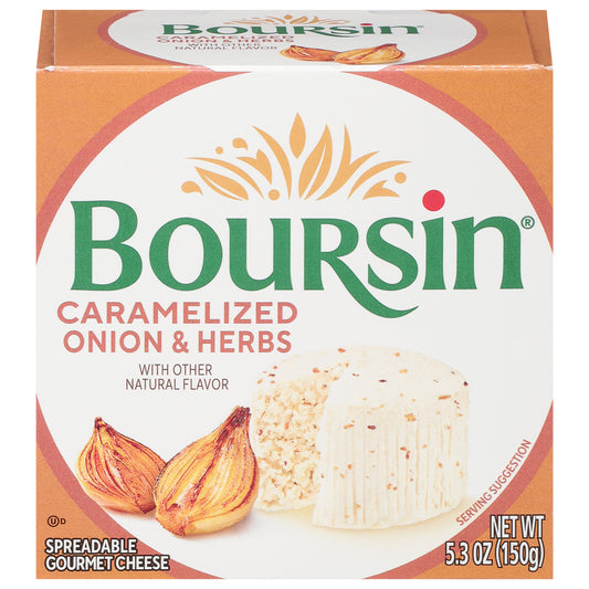 Boursin Spreadable Gourmet Caramelized Onion & Herbs Cheese 5.3 oz
