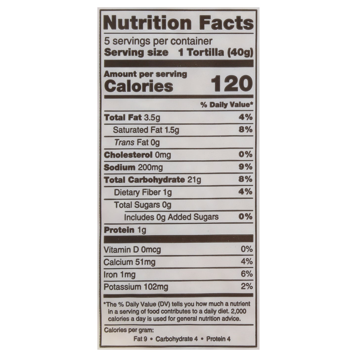 La Tortilla Factory Cauliflower Tortillas with Cassava Flour 5 ea
