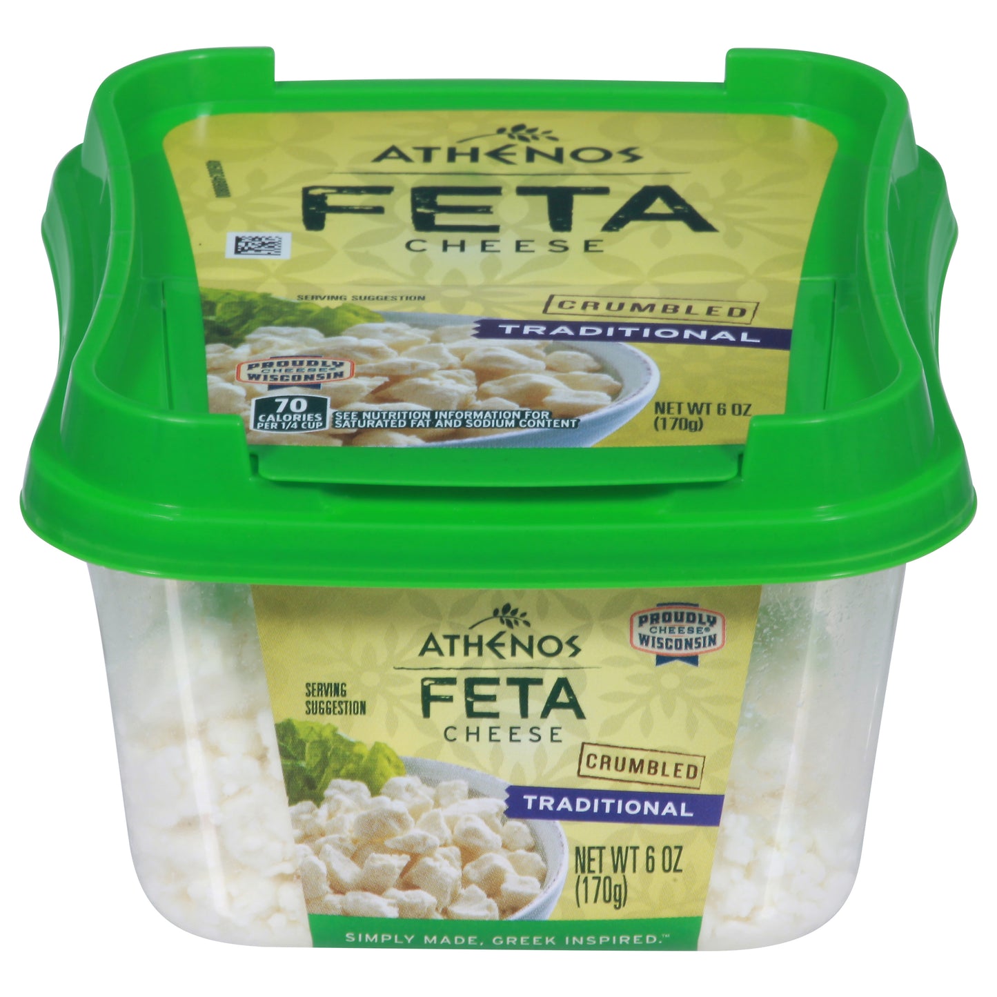 Athenos Crumbled Feta Traditional Cheese 6 oz