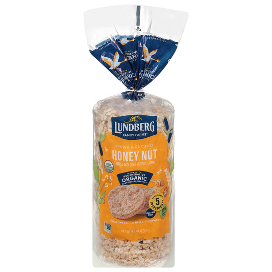Lundberg Family Farms Organic Honey Nut Brown Rice Cakes 9.6 oz