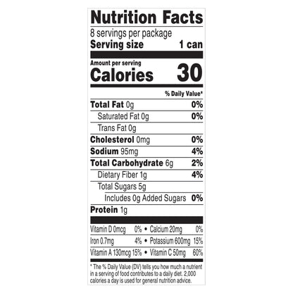 V8 Low Sodium Original 100% Vegetable Juice 8 - 5.5 fl oz Cans
