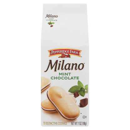 Pepperidge Farm Milano Mint Chocolate Distinctive Cookies 15 ea