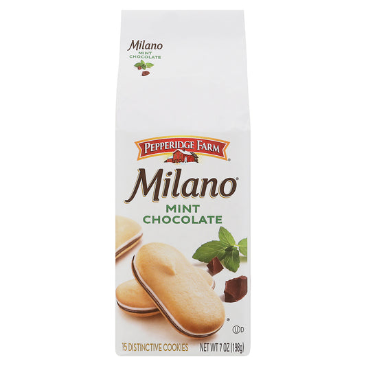 Pepperidge Farm Milano Mint Chocolate Distinctive Cookies 15 ea