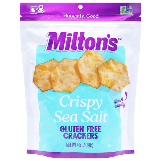 Milton's Gluten Free Crispy Sea Salt Crackers 4.5 oz