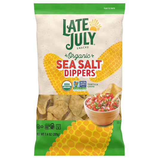 Late July Organic Dippers Sea Salt Tortilla Chips 7.4 oz