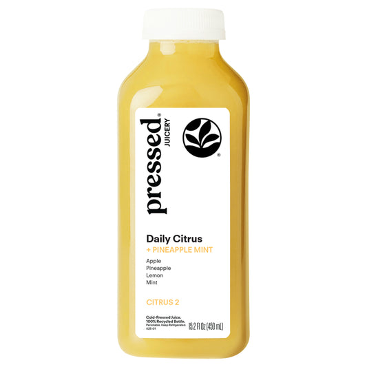 Pressed Juicery Daily Citrus + Pineapple Mint Cold-Pressed Juice 15.2oz