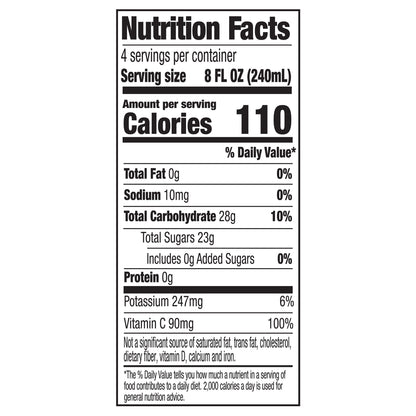 SANTA CRUZ ORGANIC 32 FLUID OUNCE ORGANIC APPLE JUICE