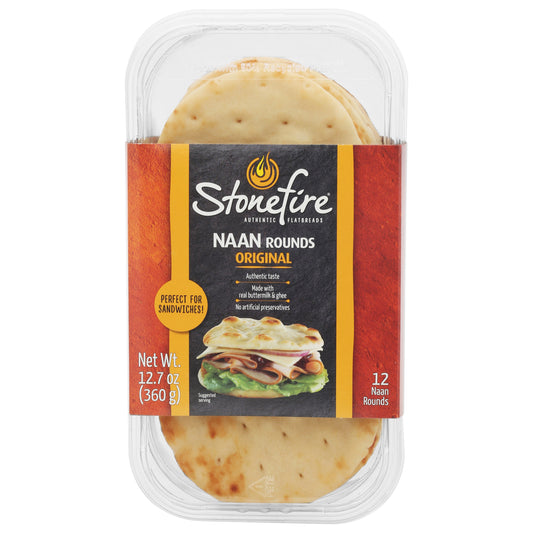 Stonefire Original Naan Rounds 12 Each