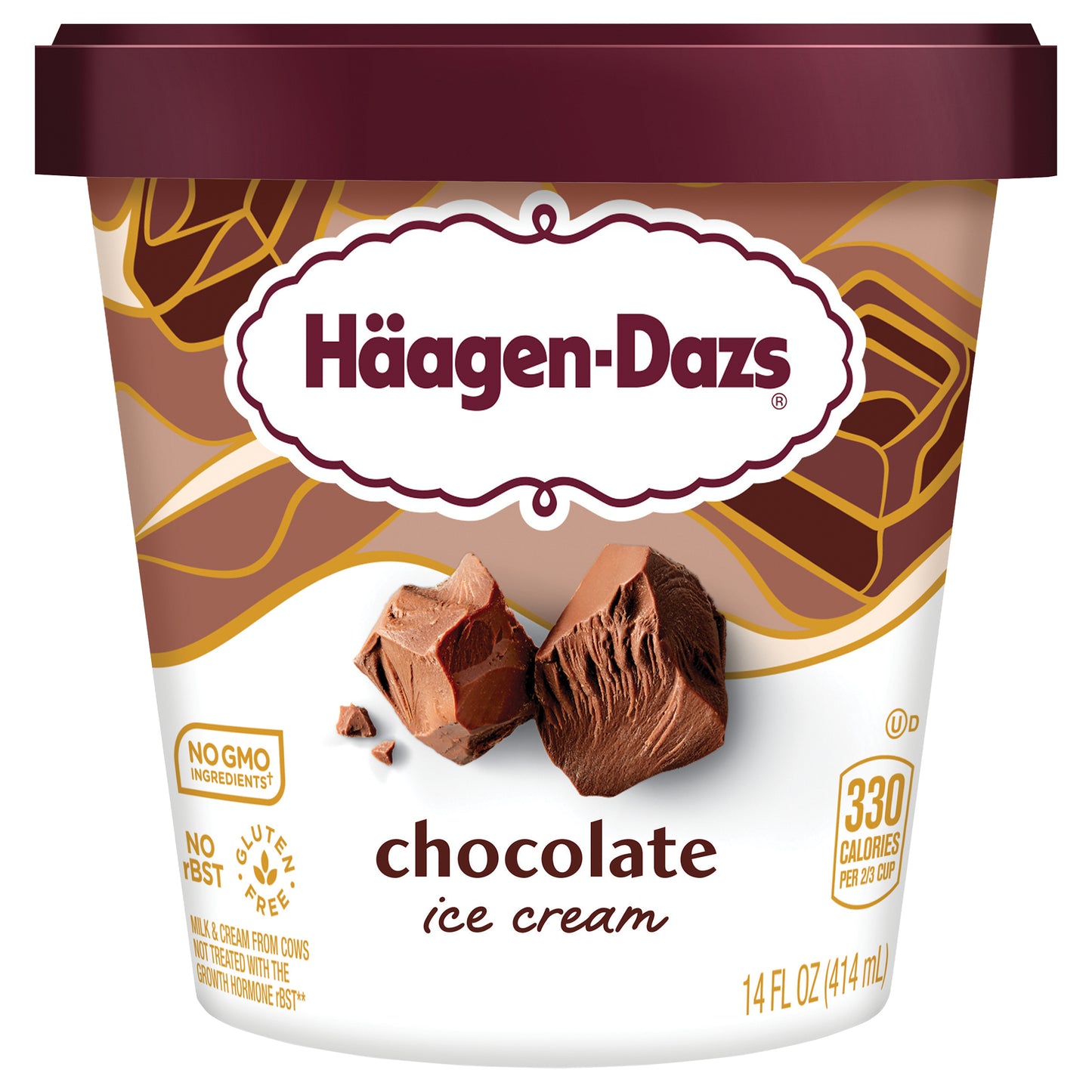 Haagen-Dazs Chocolate Ice Cream, 14 fl Oz