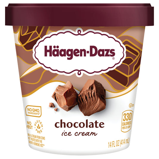 Haagen-Dazs Chocolate Ice Cream, 14 fl Oz