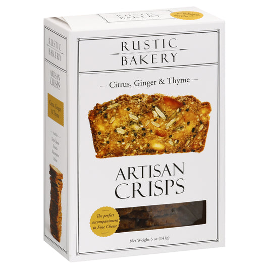 Rustic Bakery Citrus, Ginger & Thyme Artisan Crisps 5 oz