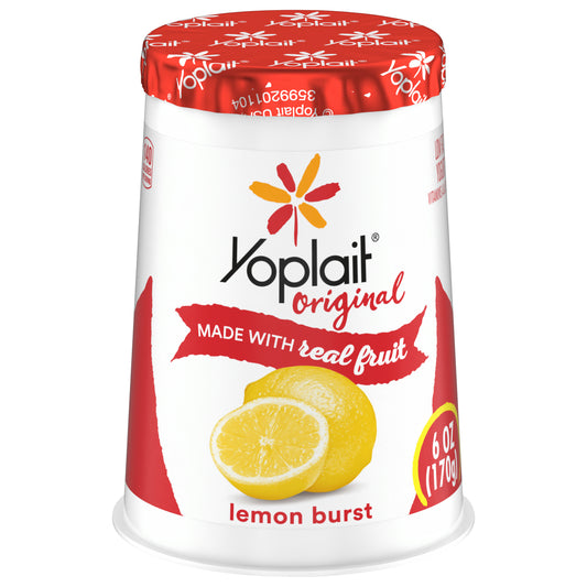 Yoplait Original Lemon Burst Low Fat Yogurt, 6 oz Yogurt Cup