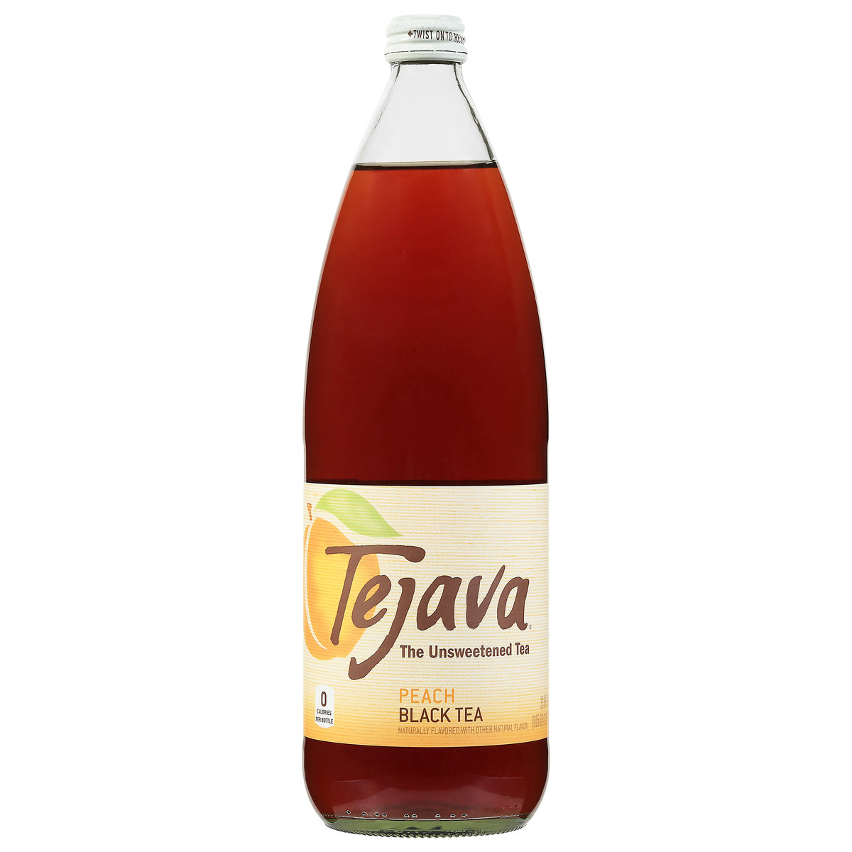 Tejava Unsweetened Peach Black Tea 33.8 fl oz