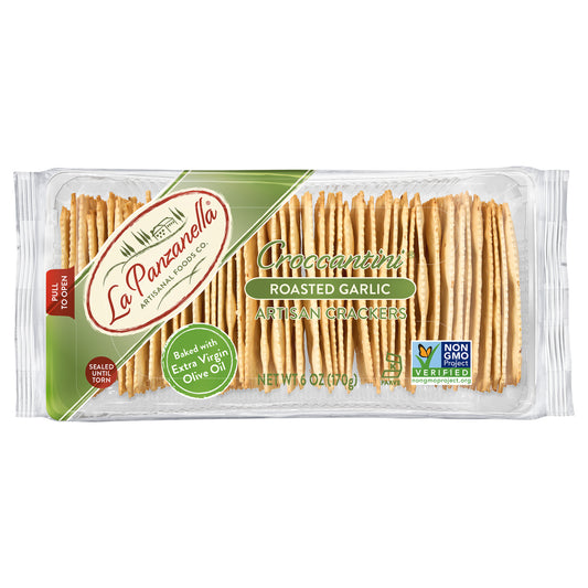 Croccantini® Roasted Garlic Artisan Crackers