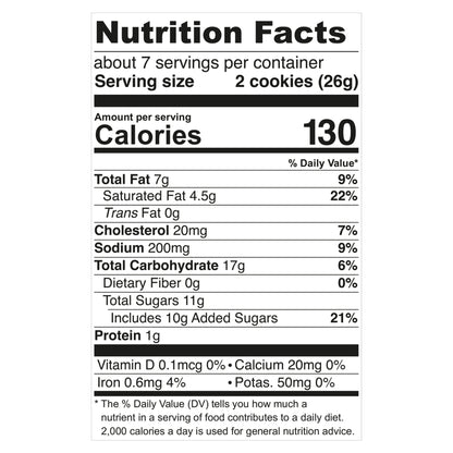 Tate's Bake Shop Salted Caramel Chocolate Chip Cookies, 6.5 oz