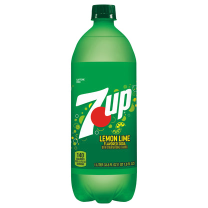 7UP Lemon Lime Soda, 1 L bottle