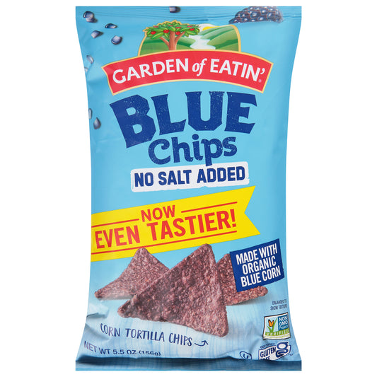 Garden of Eatin' No Salt Added Blue Corn Tortilla Chips 5.5 oz