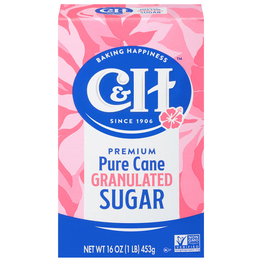 C&H® Pure Cane Sugar Granulated White 1 lb. Carton