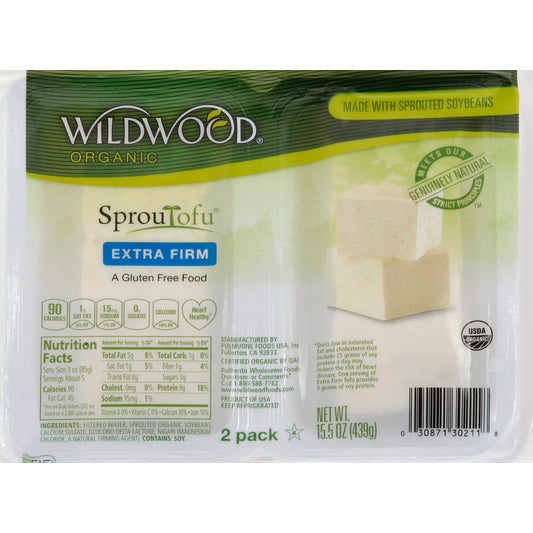 Wildwood, Sproutofu Extra Firm 2 Pack, 15.5 Oz