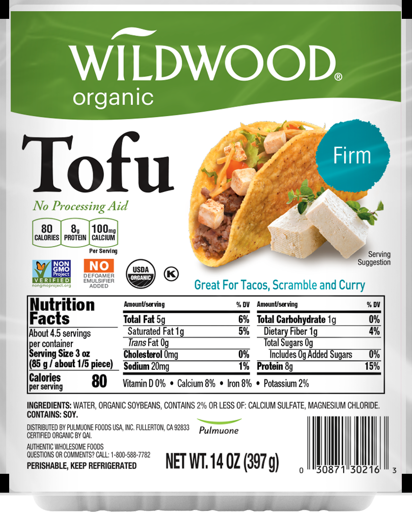 Wildwood, Organic Firm Tofu, 14 Oz