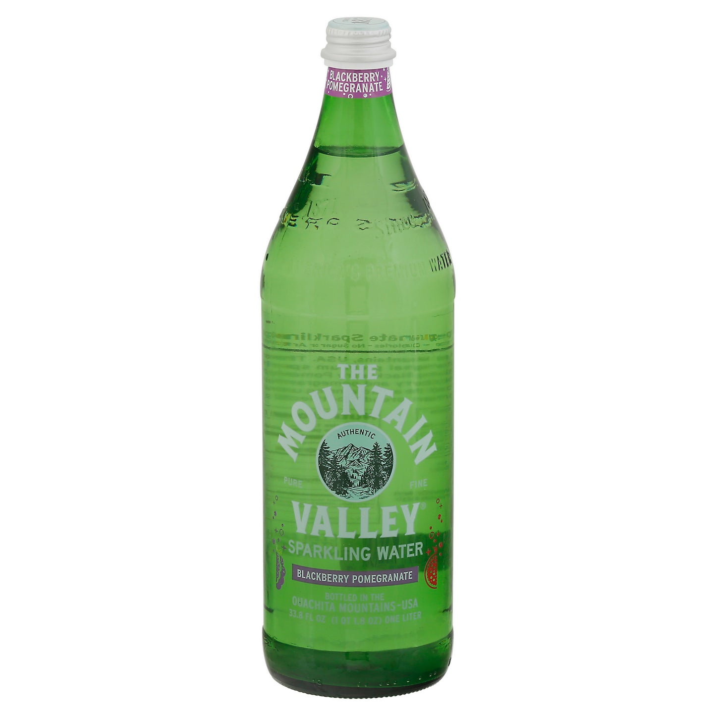 The Mountain Valley Blackberry Pomegranate Sparkling Water 33.8 fl oz