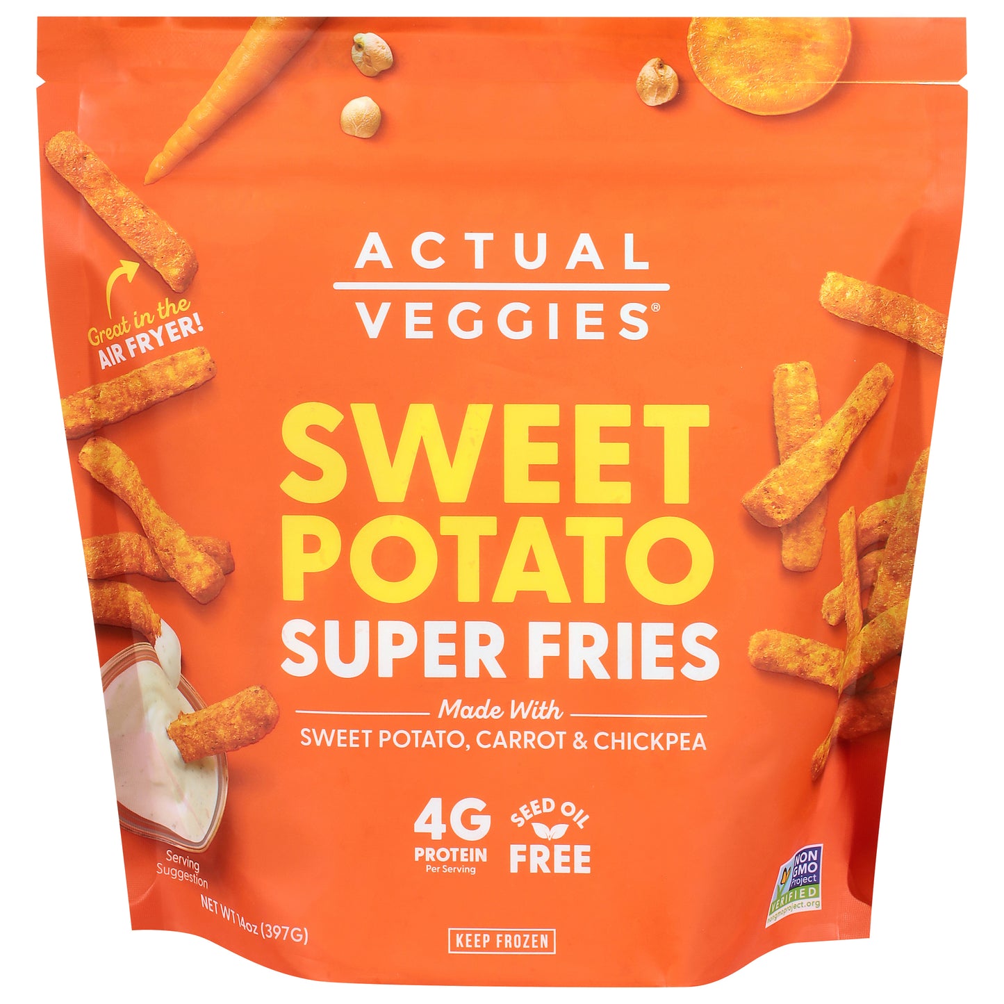 Actual Veggies Sweet Potato Super Fries 14 oz