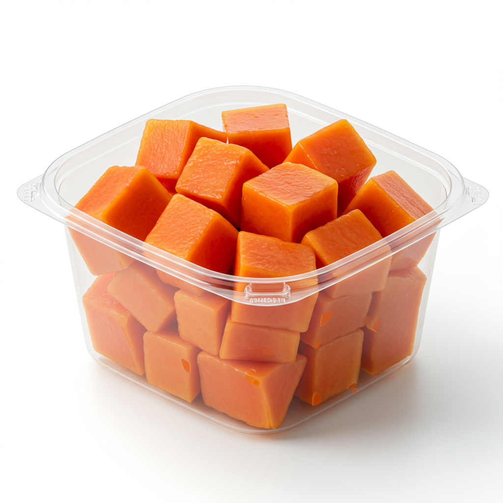 Diced Maradol Papaya
