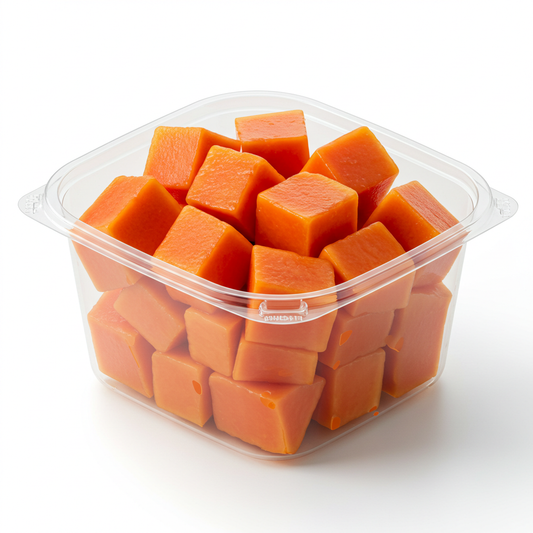 Diced Maradol Papaya