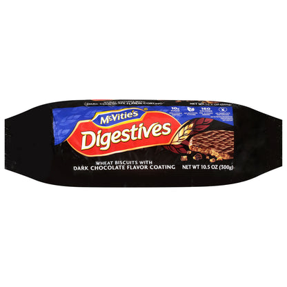 Mcvitie's Digestives Dark Chocolate Flavor Coating Biscuits 10.5 oz Wrapper