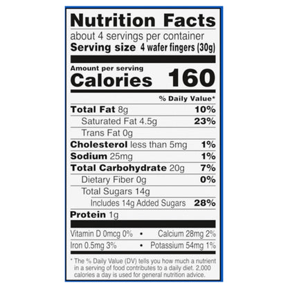 Glutino Gluten Free Chocolate Covered Vanilla Wafers, 4.6 oz.