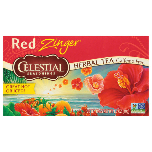 Celestial Seasonings® Red Zinger® Caffeine Free Herbal Tea Bags 20 ct Box