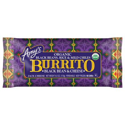 Organic Black Bean & Cheese Burrito