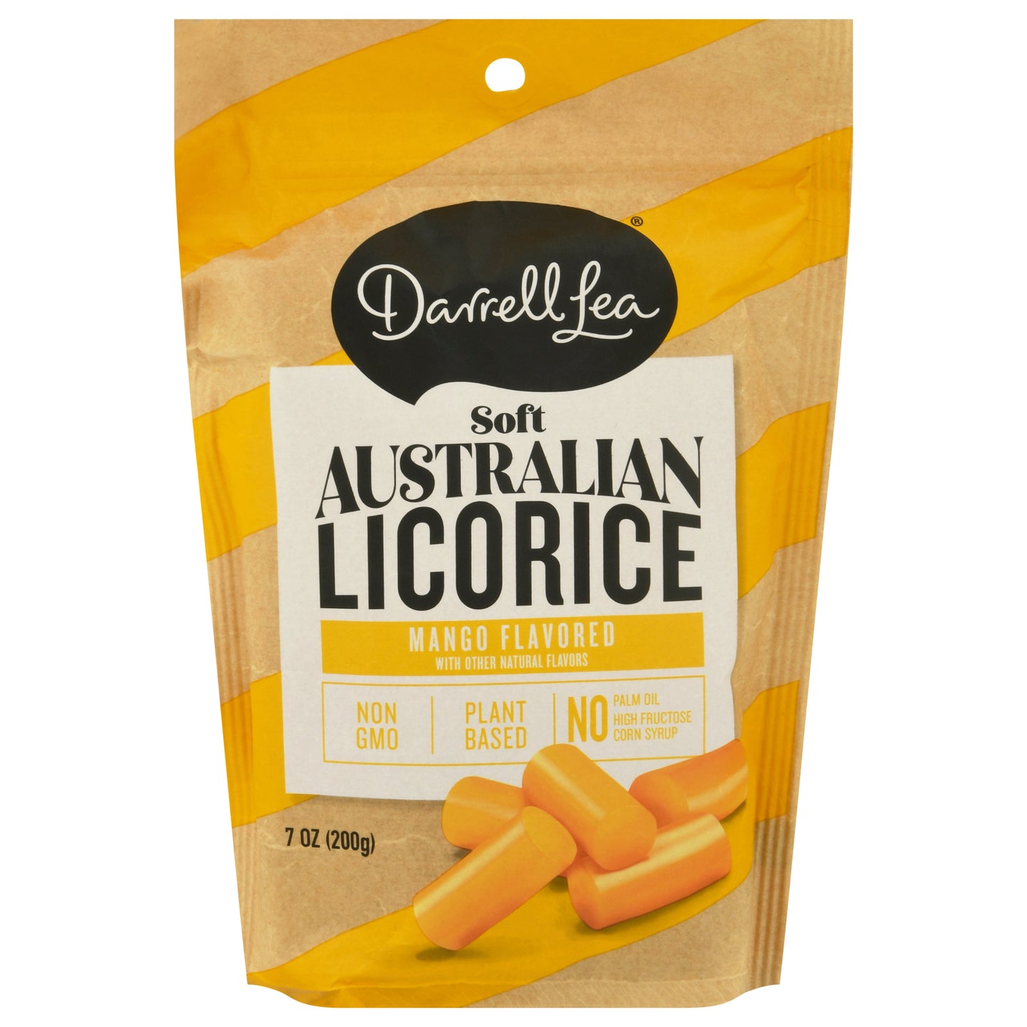 Darrell Lea Mango Flavored Soft Australian Licorice 7 oz