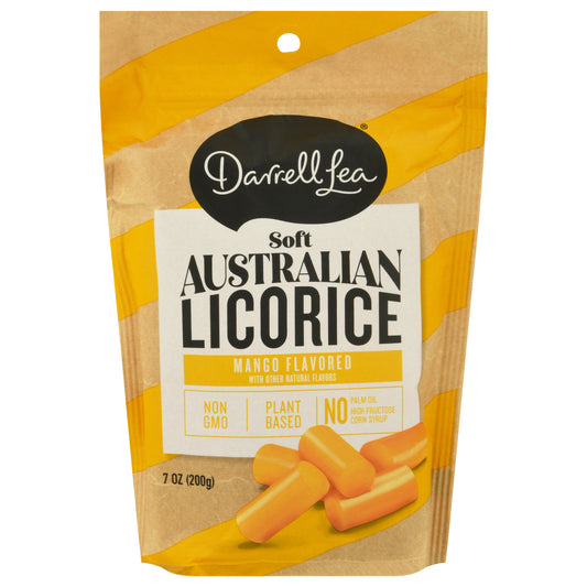 Darrell Lea Mango Flavored Soft Australian Licorice 7 oz