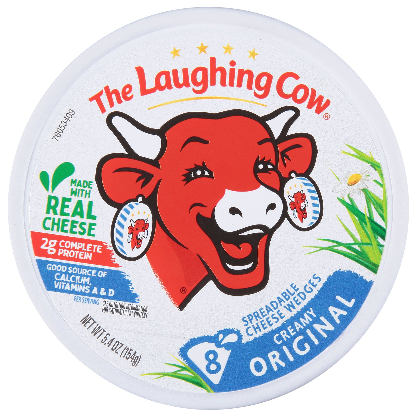 The Laughing Cow Creamy Original Spreadable Cheese Wedges 8 ea