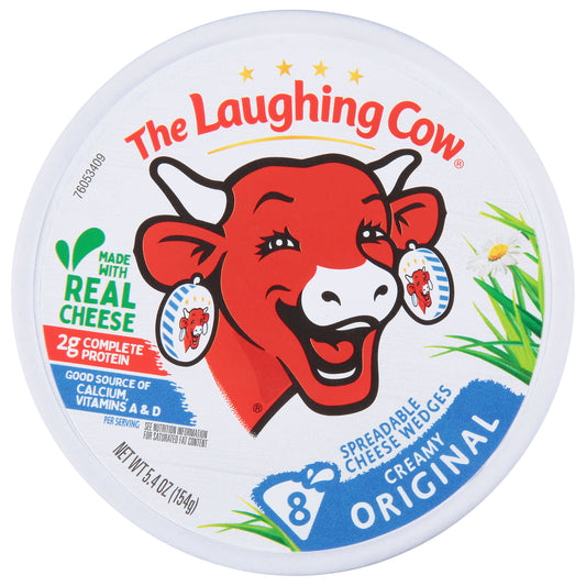The Laughing Cow Creamy Original Spreadable Cheese Wedges 8 ea