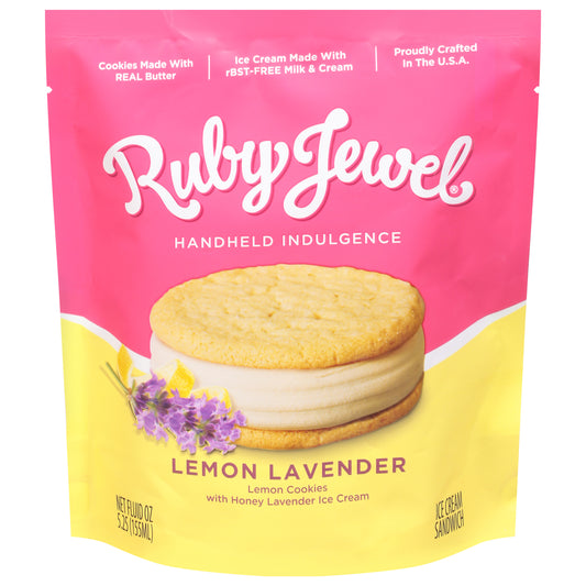 Ruby Jewel Lemon Lavender Ice Cream Sandwich 5.25 oz