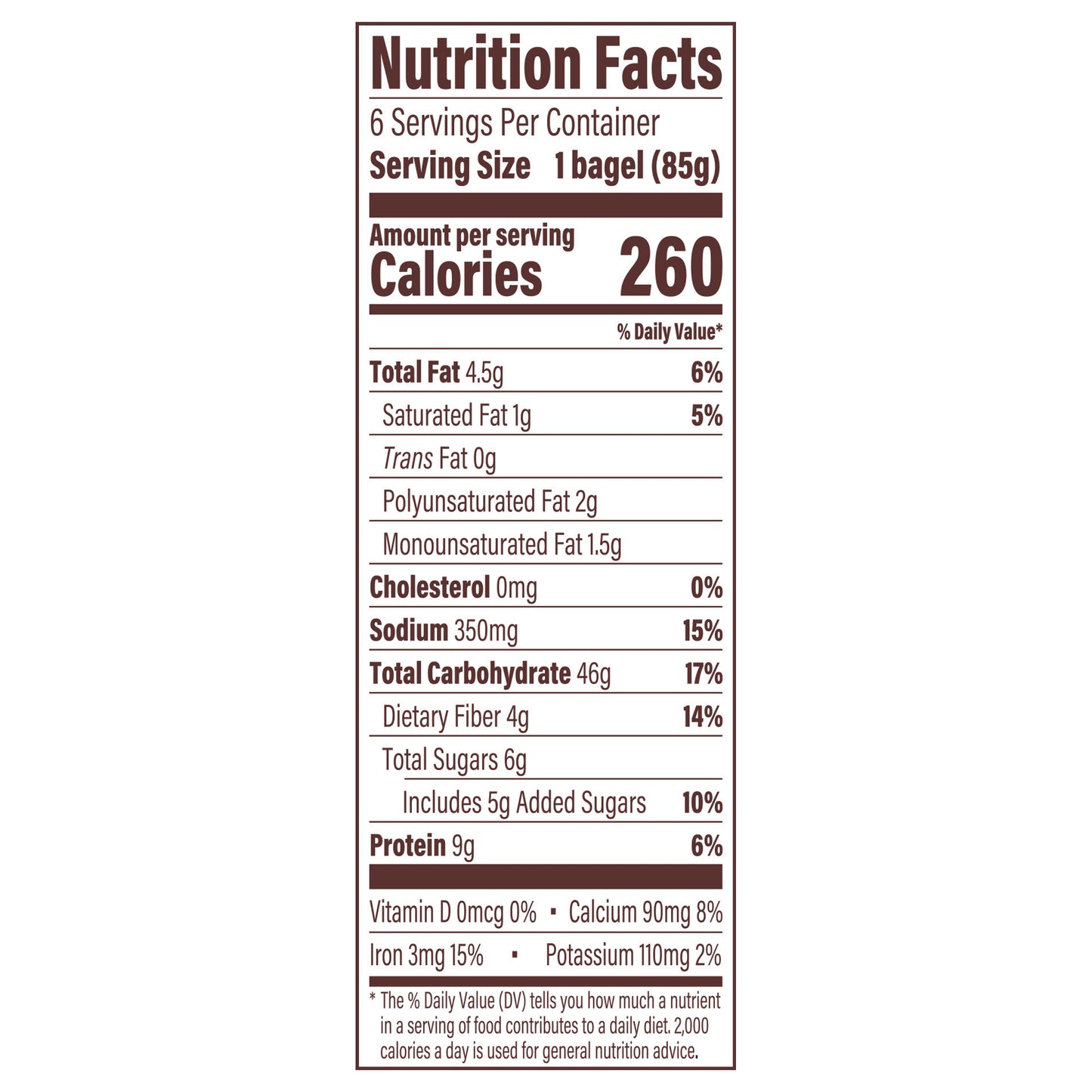 Thomas' Everything Bagels, 6 count, 18 oz