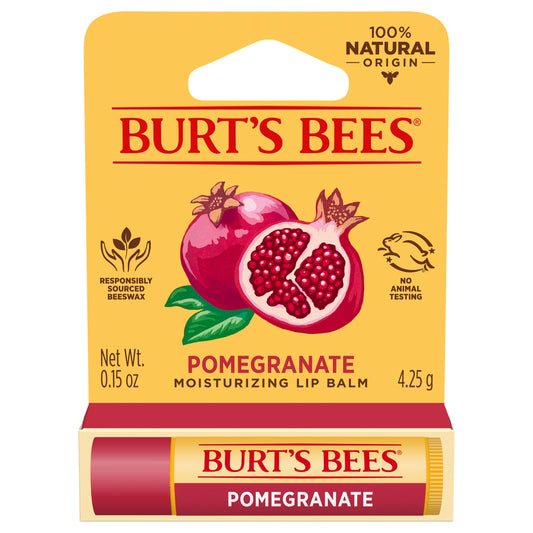 Burt's Bees Natural Moisturizing Pomegranate Lip Balm