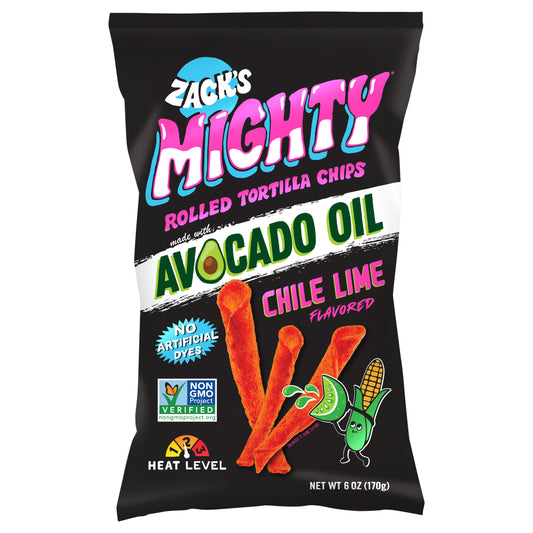 Avocado Oil Rolled Tortilla Chips - Chile Lime