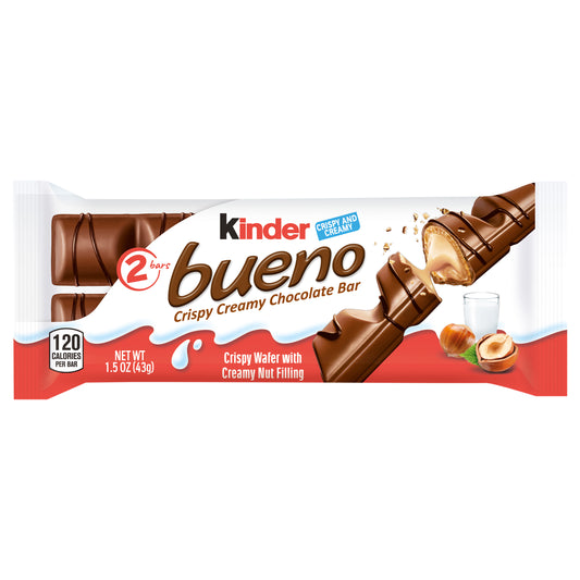 Kinder Bueno Crispy Creamy Chocolate Bar 2 ea