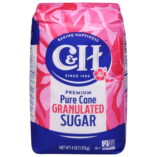C&H Granulated Premium Pure Cane Sugar 4 lb