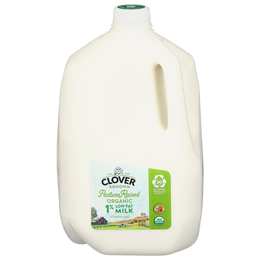Clover Sonoma 1% Low Fat Organic Pasture Raised Milk 1 gal