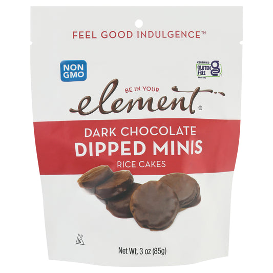 Element Dark Chocolate Dipped Minis Rice Cakes 3 oz