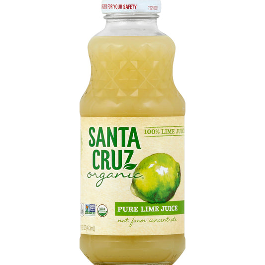 Santa Cruz Organic, Fruit Juice Pure Lime, 16 Oz